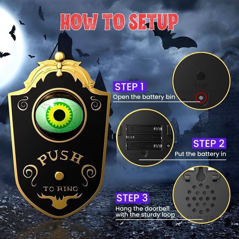 👁️ Eyeball Doorbell Madness – Flash Sale 50% OFF, Only Today!🔥See Who's Knocking in Style!